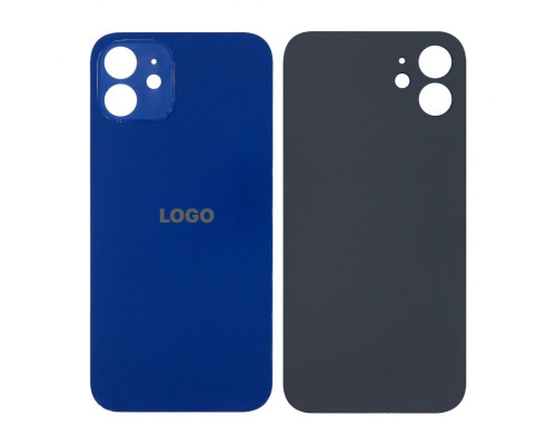 Задня кришка для Apple iPhone 12 (великий виріз під камеру) blue Original Quality TPS-2710000300472