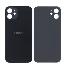 Задня кришка для Apple iPhone 12 (великий виріз під камеру) black Original Quality