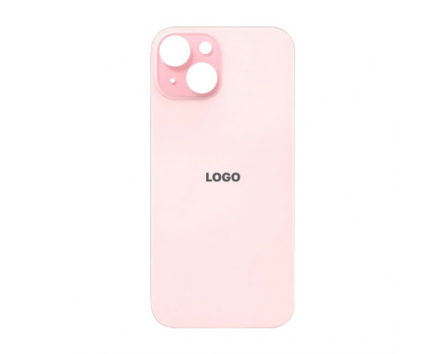 Задня кришка для Apple iPhone 15 (великий виріз під камеру) pink Original Quality