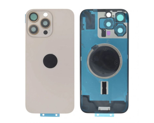 Задня кришка для Apple iPhone 16 Pro Max зі склом та рамкою камери desert titanium Original Quality TPS-2710000352983 2710000352983