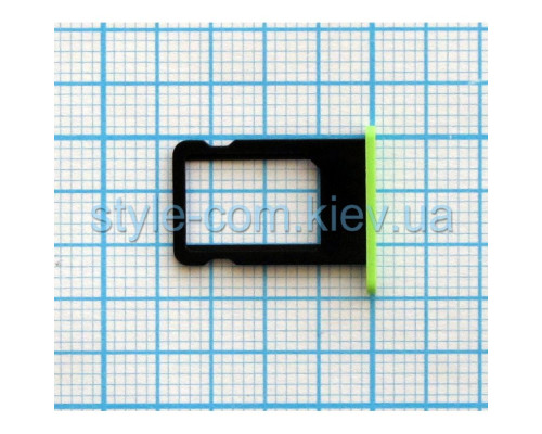 Тримач Sim-карти (лоток) для Apple iPhone 5с green High Quality TPS-2701595700006