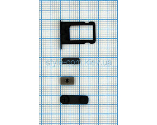 Бічні кнопки для Apple iPhone 5s з тримачем SIM-карти (лоток) dark blue High Quality TPS-2701745800006 2701745800006