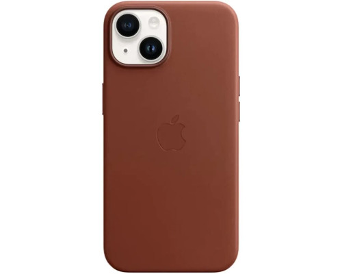 Чохол для смартфона Leather AAA Full Magsafe IC for iPhone 14 Saddle Brown