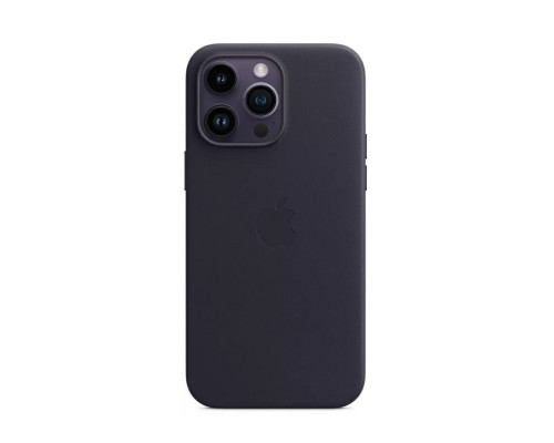 Чохол для смартфона Leather AAA Full Magsafe IC for iPhone 14 Pro Violet