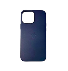 Чохол для смартфона Leather AAA Full Magsafe IC for iPhone 15 Pro Max Deep Blue
