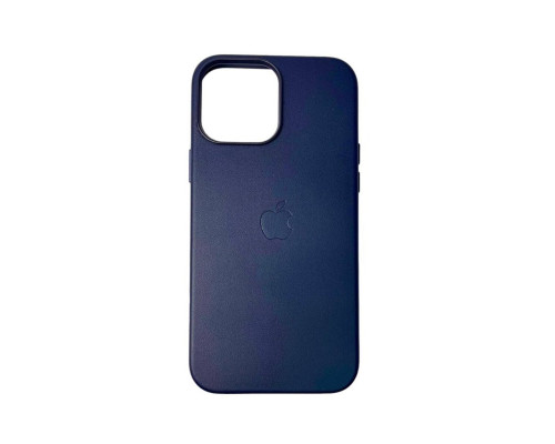 Чохол для смартфона Leather AAA Full Magsafe IC for iPhone 15 Deep Blue