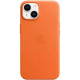 Чохол для смартфона Leather AAA Full Magsafe IC for iPhone 14 Orange