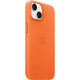 Чохол для смартфона Leather AAA Full Magsafe IC for iPhone 14 Orange