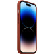 Чохол для смартфона Leather AAA Full Magsafe IC for iPhone 15 Pro Saddle Brown