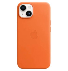 Чохол для смартфона Leather AAA Full Magsafe IC for iPhone 15 Orange