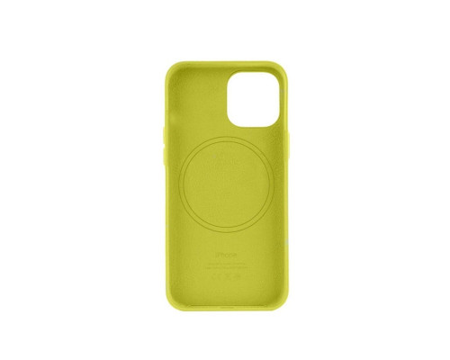 Чохол для смартфона Leather AAA Full Magsafe IC for iPhone 14 Canary Yellow