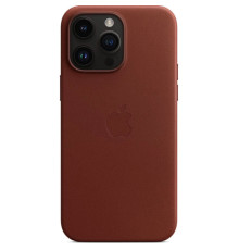 Чохол для смартфона Leather AAA Full Magsafe IC for iPhone 14 Pro Max Saddle Brown