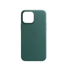 Чохол для смартфона Leather AAA Full Magsafe IC for iPhone 15 Pine Green