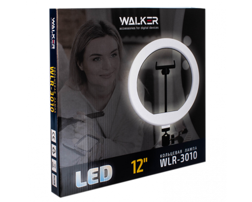 Кільцева лампа WALKER WLR-3010 (30см) + стійка на підлогу (2,1м)