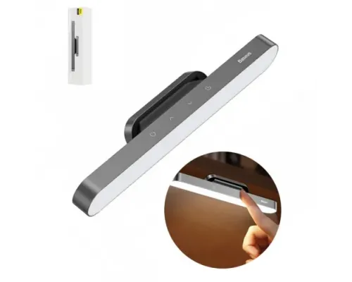 Світильник Baseus Magnetic Stepless Dimming Charging Desk Lamp Deep gray DGXC-C0G (дефект пакування) mag-2000001537053144252