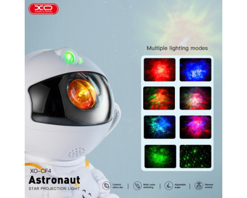 Нічник XO CF4 mini Astronaut Sky Projection Lamp Білий mag-6920680843350136193