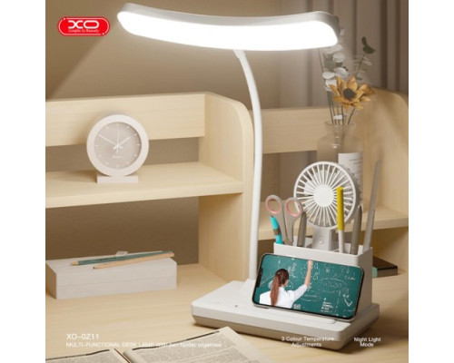 Лампа XO OZ11 3-Color Multi-Speed Pencil Table Lamp with Night Light 2400mAh білий дефект пакування mag-2000001598535136157