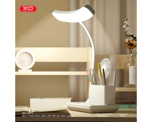 Лампа XO OZ11 3-Color Multi-Speed Pencil Table Lamp with Night Light 2400mAh білий дефект пакування mag-2000001598535136157