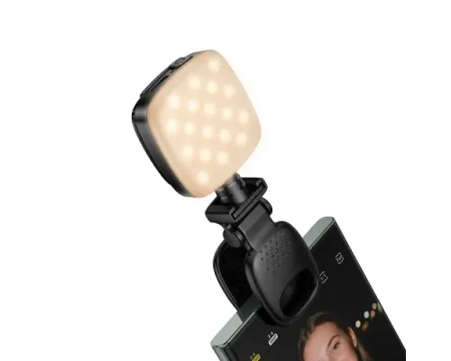 Портативна лампа Hoco K28 Beauty mini fill light black mag-6942007655880146181