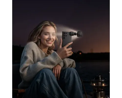 Портативна лампа Hoco K28 Beauty mini fill light black mag-6942007655880146181