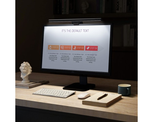 Надекранна лампа Baseus i-wok USB Stepless Dimming Screen Hanging Light (Youth) Black DGIWK-B01 mag-695315622570154543