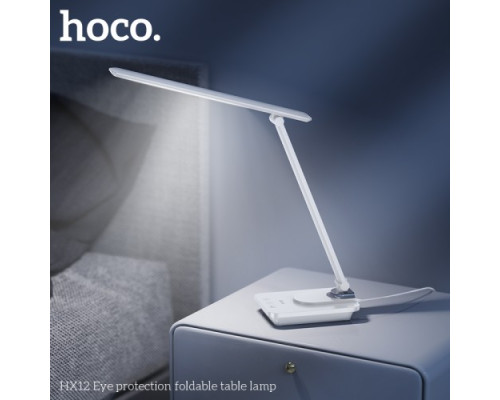 Ламна настільна HOCO HX12 Eye protection foldable table lamp Біла mag-6942007646642135211