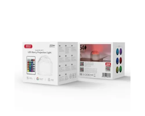 Нічник XO OZ17 USB-powered 16-colour projector lamp Aurora Білий mag-6975837588479153080