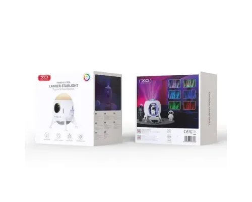 Нічник XO CF38 Starlight Lander Ambient Light + Speaker Білий mag-6975837583696147330