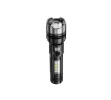 Ліхтарик XO YH20 Telescopic Zoom Red and Blue Strobe Light Чорний mag-6975837586925147008
