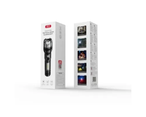 Ліхтарик XO YH20 Telescopic Zoom Red and Blue Strobe Light Чорний mag-6975837586925147008