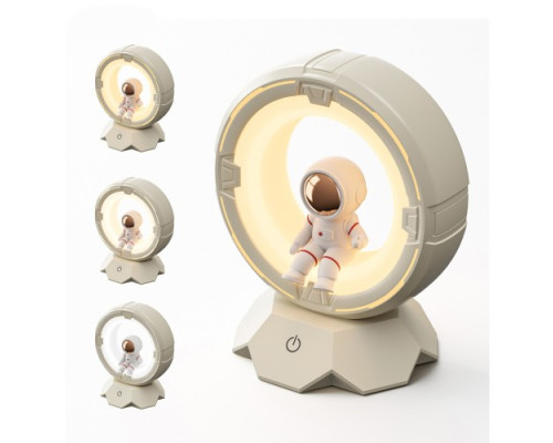 Нічник XO OZ12 Spaceman Tri-color Night Light Pat Light 1200mAh білий mag-6920680862573136222