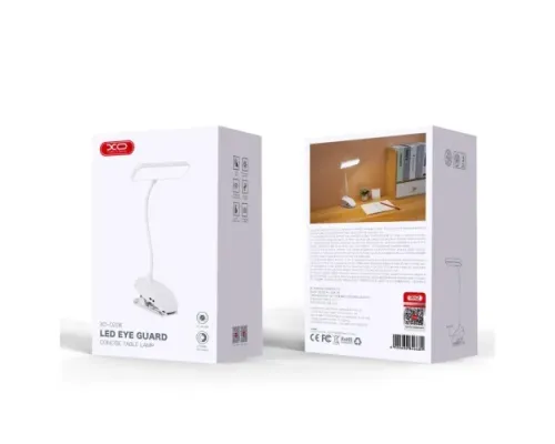 Лампа XO OZ06В Desktop Bedside Tricolour Clip Desk Lamp 800mAh Біла mag-6920680846689147289
