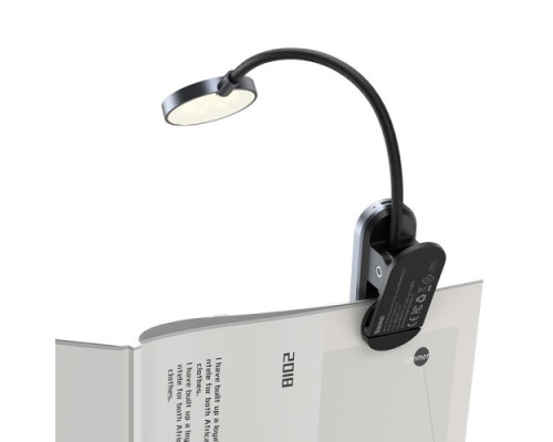 Лампа-кліпса Baseus Comfort Reading Mini Clip Lamp Dark Gray DGRAD-0G mag-6953156223523130006