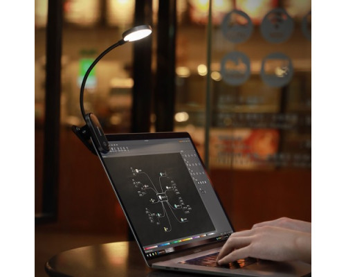 Лампа-кліпса Baseus Comfort Reading Mini Clip Lamp Dark Gray DGRAD-0G mag-6953156223523130006