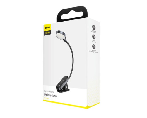 Лампа-кліпса Baseus Comfort Reading Mini Clip Lamp Dark Gray DGRAD-0G mag-6953156223523130006