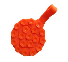 Тримач-присоска Ліппер для телефону двохсторонній круглий+тримач Orange mag-2000001610732139404