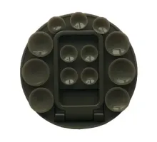 Тримач-присоска Ліппер для телефону НА СКОТЧІ круглий+підставка Grey mag-2000001647615151673