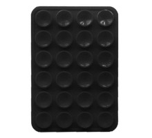 Тримач-присоска Ліппер для телефону двохсторонній прямокутний 75мм*50мм Black mag-2000001610039139343