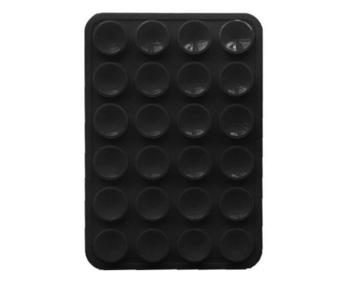 Тримач-присоска Ліппер для телефону двохсторонній прямокутний 75мм*50мм Black mag-2000001610039139343