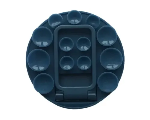 Тримач-присоска Ліппер для телефону НА СКОТЧІ круглий+підставка Midnight blue mag-2000001647523151664