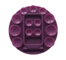 Тримач-присоска Ліппер для телефону НА СКОТЧІ круглий+підставка Purple mag-2000001647622151674