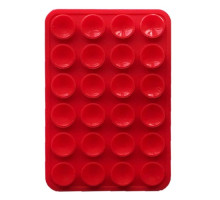 Тримач-присоска Ліппер для телефону двохсторонній прямокутний 75мм*50мм Red mag-2000001610060139345