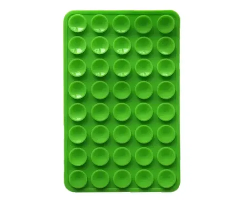 Тримач-присоска Ліппер для телефону двохсторонній прямокутний 100мм*60мм Green mag-2000001610374147197