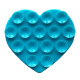 Тримач-присоска Ліппер для телефону двохсторонній серце Light blue mag-2000001610558139386
