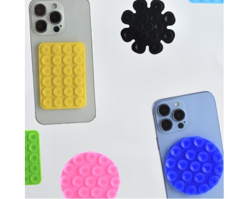 Тримач-присоска Ліппер для телефону двохсторонній серце Black mag-2000001610565139387