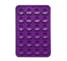 Тримач-присоска Ліппер для телефону НА СКОТЧЕ прямокутний 75мм*50мм Purple mag-2000001647806147207