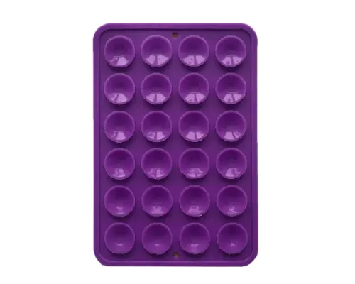 Тримач-присоска Ліппер для телефону НА СКОТЧЕ прямокутний 75мм*50мм Purple mag-2000001647806147207