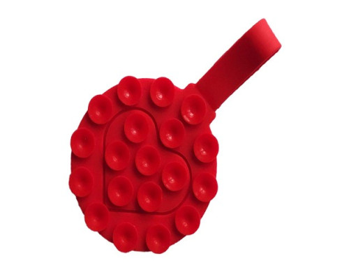 Тримач-присоска Ліппер для телефону двохсторонній круглий+тримач Red mag-2000001610671139398