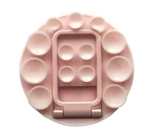 Тримач-присоска Ліппер для телефону НА СКОТЧІ круглий+підставка Pink sand mag-2000001647554151667