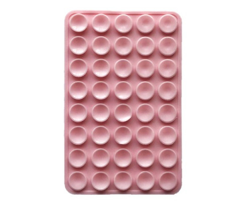 Тримач-присоска Ліппер для телефону двохсторонній прямокутний 100мм*60мм Pink sand mag-2000001610312139364